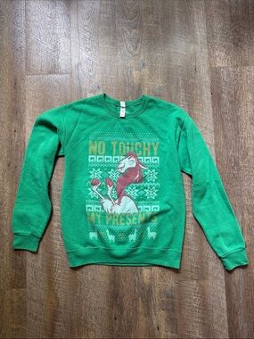 Women’s Emperor’s New Groove Crewneck Sweater - 'No Touchy My Presents Disney